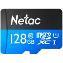 Карта памяти Netac MicroSDXC128GB Class 10 UHS-I U1 P500 + адаптер NT02P500STN-128G-R