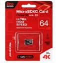 Карта памяти QUMO Micro SDXC 64Гб (QM64GMICSDXC10U3)