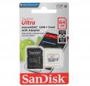 Карта памяти SanDisk Micro SDXC 64Гб (SDSQUNR-064G-GN3MA)