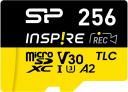 Flash Card Silicon Power Флеш карта microSDXC 256GB Inspire V30 A2 + adapter [SP256GBSTXLA2V1N]