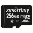 Карта памяти SmartBuy microSDXC 256 ГБ Class 10, V60, A1, UHS-I U1, R/W 90/67 МБ/с, адаптер на SD, RU, 1 шт., черный