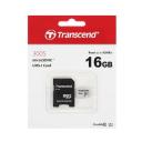 Карта памяти Transcend Micro SDHC 16Гб TS16GUSD300S-A