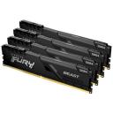 Оперативная память Kingston FURY Beast 32 ГБ (8 ГБ x 4 шт.) DDR4 3200 МГц DIMM CL16 черный KF432C16BBK4/32