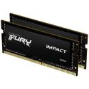 Оперативная память Kingston FURY Impact 64 ГБ (32 ГБ x 2 шт.) DDR4 3200 МГц SODIMM CL20 черный KF432S20IBK2/64