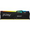 Модуль памяти Kingston 16GB DDR5 5200 DIMM FURY Beast Black XMP Gaming Memory KF552C40BBA-16 Non-ECC, CL40, 1.25V, 1RX8 40-40-40 288-pin 16Gbit, RTL