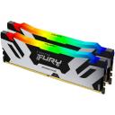 Оперативная память Kingston FURY Renegade RGB (16 ГБ x 2 шт.) DDR5 7200 МГц DIMM CL38 белый KF572C38RSAK2-32