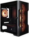 Корпус mATX 1STPLAYER TRILOBITE T3 ARGB Black T3-BK-4F7 без БП, боковая панель из закалённого стекла, USB 3.0