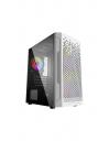 Корпус Powercase Mistral Micro Z3W Mesh LED Tempered Glass (CMIMZW-L3) White