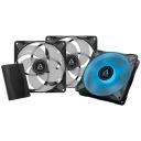 Вентилятор для корпуса Arctic P14 PWM PST 0dB, 0.17 А, черный/белый/RGB