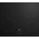 Электрическая варочная панель Beko HII64401QT 59 см, 4 конфорки стеклокерамика, черный