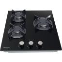 Варочная панель Weissgauff HG 430 BGH экспресс-конфорка, 3 года гарантии, автоматический электроподжиг, Рукоятки Hi-Tech