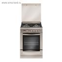 Плита Gefest ПГ 6100-03 0004, газовая, 4 конфорки, 52 л, газовая духовка, серебристая
