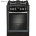 Плита комбинированная Gefest 6502-03 0044, 4 газовые конфорки, 55 л, электрическая духовка, чёрная