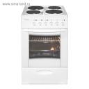 Плита "Лысьва" ЭП 411 МС, электрическая, 4 конфорки, 57 л, эмаль, с крышкой, белая