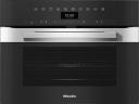 Встраиваемый электрический духовой шкаф Miele H7440BM EDST/CLST серебристый, черный