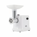 Мясорубка OLTO HM-080 WHITE O00001672 способна переработать до 1,5 кг фарша за минуту. Если устройство забилось и прокручивать мясо стало затруднительно, просто включите режим реверса - шнек начнёт вращаться в обратном направлении. Одним нажатием кнопки легко очистить машину от застрявших кусочков. Мясорубка оснащена износостойким самозатачивающимся ножом, выполненным из качественной хромистой стали. Дополнительный бонус к мясорубке – насадка для колбас, которая поможет разнообразить блюда из мяса. Предусмотрена защита от перегрева.