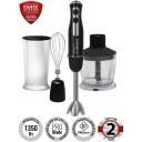 Погружной блендер Polaris PHB 1385, турбо режим, 3 в 1, черный