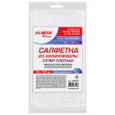 Салфетки для уборки LAIMA Салфетка из микрофибры супер плотная WHITE ULTRA DENSE OVERLOCK HOME