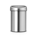 Ведро для мусора Brabantia Touch Bin, 3л, настенное, матовая сталь 378645