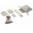 Замок врезной сувальдный ЗВ 10.01 (с отв. планкой и накладкой), 4 кл. /123:447/