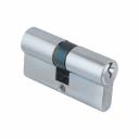 Предназначен для врезных замков под цилиндр для всех типов дверей. Материал цилиндра - латунь, теоретическая секретность - 45000 комбинаций, количество пинов - 6. Подходит для замков 2018.