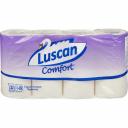 Бумага туалетная Luscan Comfort двухслойная белая 100% целлюлоза 21,88 м 175 л 8 рул./уп.