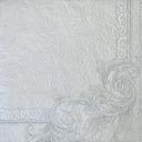 Салфетки Lori Luxury Барроко серебро 3х-слойные 33х33 см, 16 шт