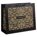 Пакет подарочный Дарите счастье С Уважением XL, 49x40x19 см черный 1 шт. 19 см 40 см 180 г надписи