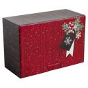 Коробка подарочная Дарите счастье Тепла и уюта, 22x10x15 см красный/коричневый 1 шт. 15 см 10 см 10 см 120 г новогодний