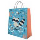 Подарочный пакет ND Play Енот, большой 335*406*155 мм