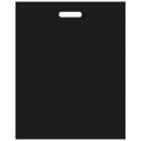 Пакет ТИКО-Пластик ПВД с вырубной ручкой 44х57 см 80мкм 48.6 см 250 шт. черный.. 44 см