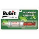 Гель Rubit от тараканов и муравьев Зиндан люкс, 30 г, 30 мл, белый
