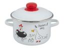 Кастрюля эмалированая Chickens stories ТМ FOOD ATELIES 1RD161М 2,0л