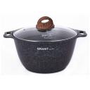 АП Кастрюля 3л со стекл. крышкой, линия "Granit ultra" (blue) "Kukmara" кгг32а