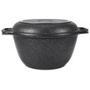 Казан алюминиевый Kukmara кмт44а, черно-серый, 4 л