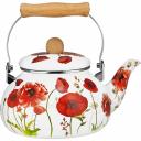 Чайник Lara эмаль 2.2 л, деревянная ручка, 3-х слойное покрытие, индукционное дно LR00-30