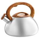 Webber Чайник со свистком BE-0593, 3 л, 3 л, серебристый