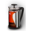 Френч-пресс Vitax Times VX-3025 для заваривания чая и приготовления напитков из молотого кофе, 1л прозрачный/серебристый/черный 1 л 21 см