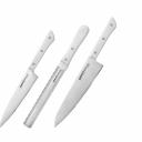 Универсальный возьмёт на себя всю мелкую работу при готовке – почистить овощи и фрукты (если нет овощечистки или овощного ножа), нарезать аккуратными кусочками ветчину, измельчить ингредиенты для салатика и т.д. Шефу доверяются более внушительные процедуры. Разделать рыбу или мясо, вскрыть и разделить арбуз, аккуратно разделить на кусочки праздничный торт и т.д. Двухсторонняя пилка предназначена для таких работ, которые строго противопоказаны большинству кухонных ножей. Замороженные продукты поддаются этому инструменту с первого надреза. А мягкие батоны с хрустящей корочкой никак не обойдутся без такой альтернативы хлебному ножу.