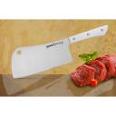 Нож-топорик кухонный для мяса Samura "HARAKIRI" (SHR-0040W) 180 мм, сталь AUS-8, рукоять ABS пластик, белый