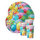 ND Play Набор одноразовой бумажной посуды Шары 36 мультиколор 18 см 250 мл