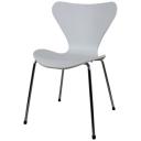 Стул пластиковый для дома, дачи, офиса, кафе белый с хромированными ножками Seven / Стулья для кухни и гостиной / Стул кресло на балкон / Мебель лофт