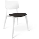 Стул с подушкой из кож.зама белый/черный Sheffilton SHT-S110-CN1 4907675002