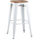 Стул барный Stool Group TOLIX WOOD белый глянцевый УТ000001864