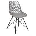 Стул (mod. 8001) серый/черный (металл/пластик) Tetchair 112721 13614