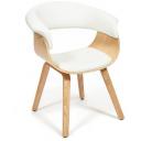 Стул VIMTA (mod.8021) натуральный/белый (дерево / экокожа) Tetchair 112750 13659