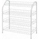 Обувница Nika ЭТ1, размер (ШхГxВ): 66х28х70 см, обивка: отсутствует, цвет: матовый белый