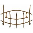 Вешалка настенная Nika ВНП3, медный антик