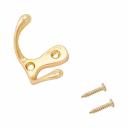 Настенная вешалка Крючок-вешалка СТАНДАРТ 002 GP золото ЕВРОПАКЕТ 10189