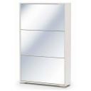 Обувница Vental Вива-3S с зеркалом White